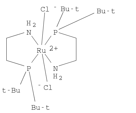 Dichlorobis[2-(di-t-butylphosphino)ethylamine] ruthenium (II)